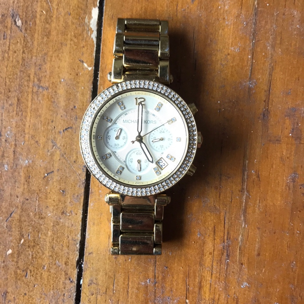 Gold Michael Kors watch